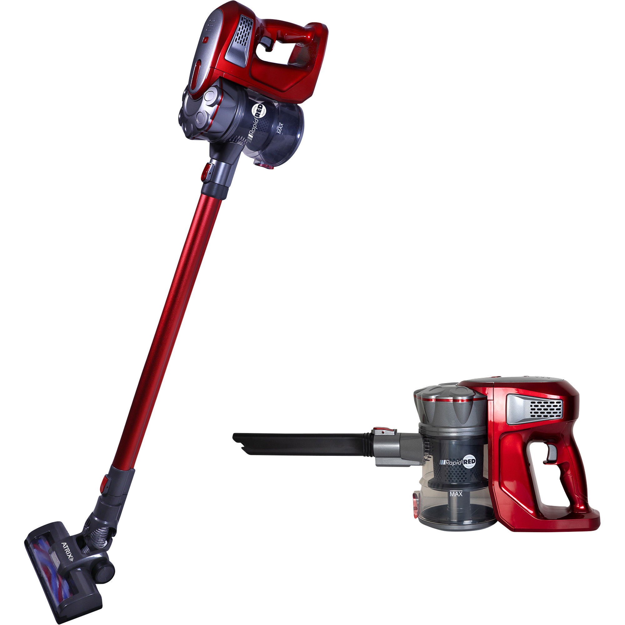 Atrix Rapid Red Cordless Stick Vacuum, Model# ACSV-1